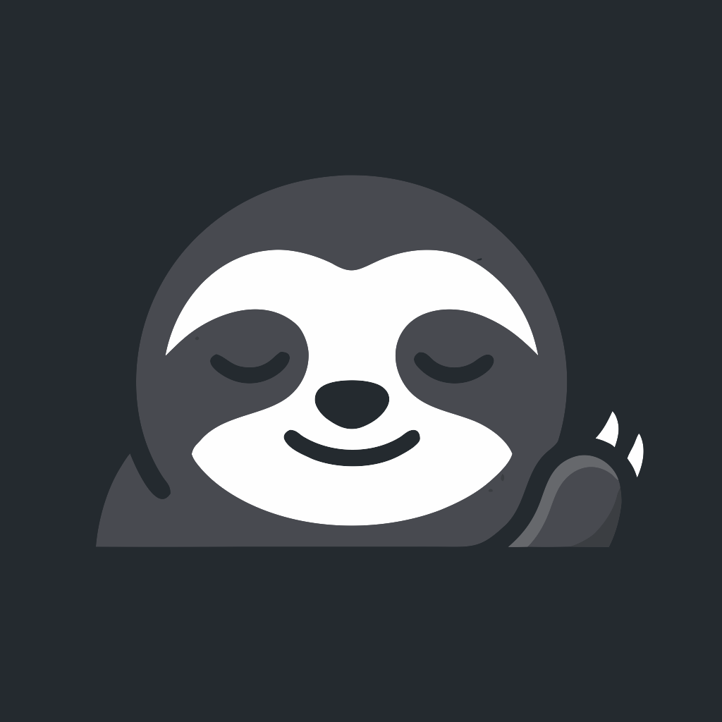 Drift app icon — a calm sloth